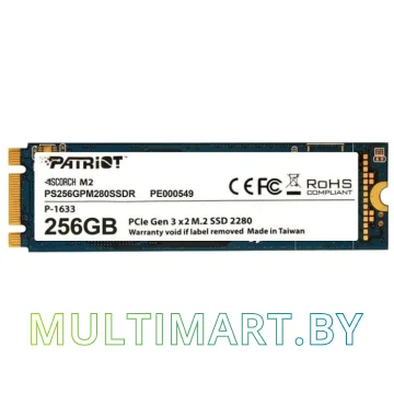 SSD диск Patriot Scorch M.2 256GB (PS256GPM280SSDR)
